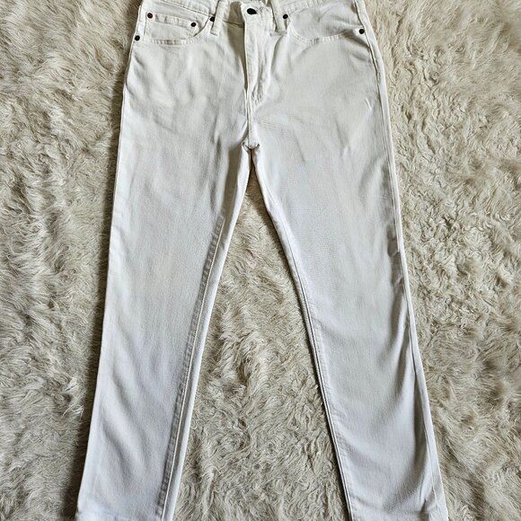 Levi's 511 Women's White Straight Legs Denim Jeans W31xL32 - Picture 3 of 11